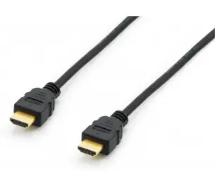 Equip: Schwarz / HDMI-Kabel / 2.0 High Speed mit Ethernet / 18 Gbit/s / 4K 60Hz / 5 m