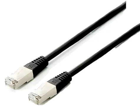Equip Cat6a Platinum schwarz / Patchkabel / S/FTP / 1 m / RJ-45 / LSZH / PoE