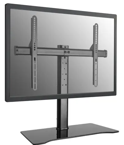 Schwarzer Equip -TV-Ständer / 32-55 Zoll / VESA 600x400 / Tragkraft 40 kg