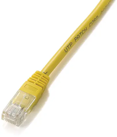 Equip -Patchkabel gelb / Netzwerkkabel / Kat. 5e / 3 m / vergoldete Stecker