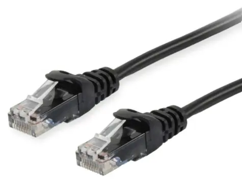 Equip UTP Cat6 schwarz / Patchkabel / U/UTP / RJ-45 / 2 m