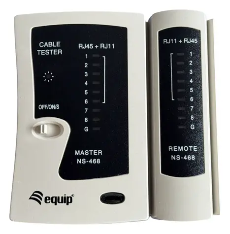 Equip Kabeltester / RJ45, RJ11, RJ12 / LED-Testanzeige