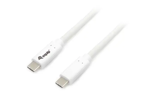 Equip: Weiß / USB-C-auf-USB-C-Kabel / USB 3.2 Gen 1 / PD 60 W / 0,5 m
