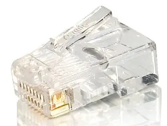 Equip mit RJ45 Cat5e transparentem Stecker / ungeschirmten, vergoldeten Kontakten / 100 Stück.