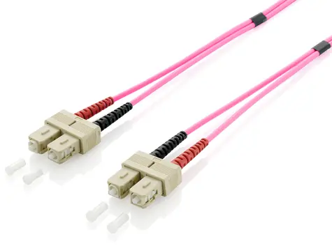 Equip SC-SC OM4 1m lila / Patchkabel / Multimode / Duplex