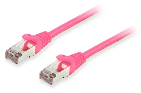 Equip Cat6a S/FTP pink / Patchkabel / 25 m / 2× RJ-45 / PoE+ / LSZH
