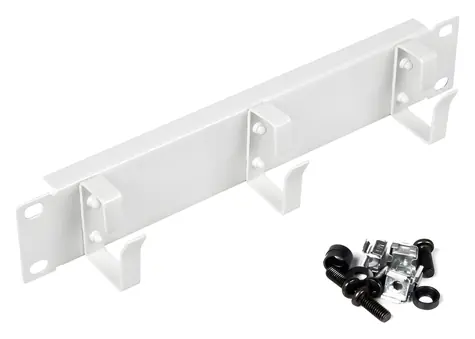Equip EZMR-10-G weiß / Rack-Kabelring / 10" / 1U / Metall