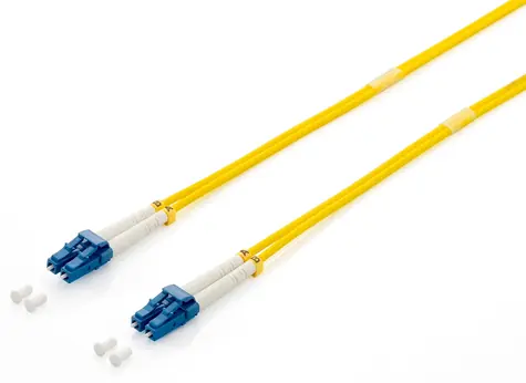 Equip -LC-Kabel / Optisches Patchkabel / OS2 Singlemode / Duplex / 1 m / gelb