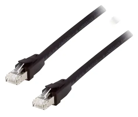 Equip Patchkabel Cat8.1 schwarz / Patchkabel / S/FTP / RJ45 - RJ45 / 0,5 m / 40 Gbit/s / PoE++