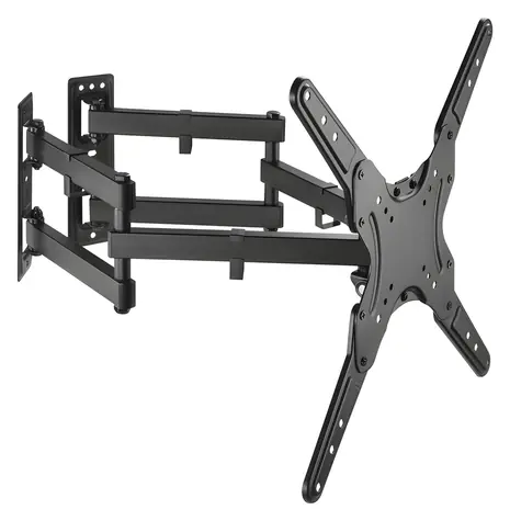 Equip black / TV-Wandhalterung / 23-55" / bis zu 45 kg / ausziehbarer Arm, 6 Gelenke / VESA 400x400