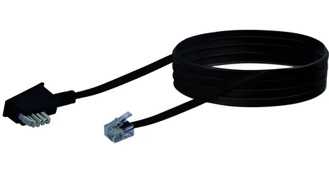 Schwaiger TAE-N-RJ11 schwarz / Telefonkabel / 6P4C / 6 m