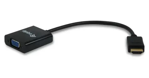 Equip schwarz / Adapter / HDMI -> VGA / 1920x1080 60Hz / 0,25 m