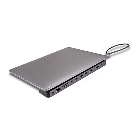Lindy DST-Mini XT 810 / USB-C Dockingstation / HDMI 2.1 / DisplayPort 1.4a / RJ-45 / 100W PD