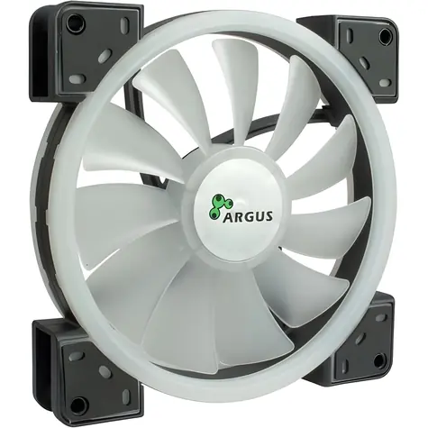 Inter-tech Argus RS-141 RGB / Lüfter / 140 x 140 x 25 mm / 1200 U/min / 22 dB / RGB