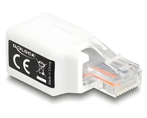 DeLock RJ50 weiß / Adapter / Stecker - Buchse