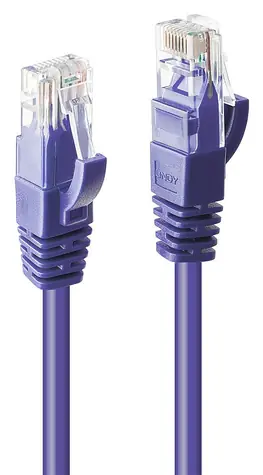 Lindy Purple / Patchkabel / Cat 6 U/UTP / RJ45-RJ45 / 3 m