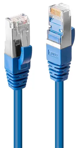 Lindy Cat6 S/FTP 1m blau / Patchkabel / PIMF / RJ45-RJ45 / LSZH