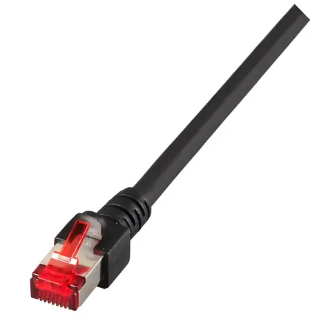 EFB CAT6 S/FTP 2 m schwarz / Patchkabel / RJ45-RJ45 / LSZH / 250 MHz