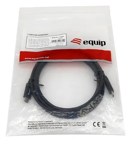 Equip: Schwarz / Kabel: USB-C -> USB-C / USB 3.2 Gen 1 / PD 60W / 2 m