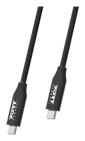 USB-C Port - USB-C schwarz / Daten- und Ladekabel / PD 100 W / USB 3.2 Gen2 x 2 / 20 Gbit/s / 2 m