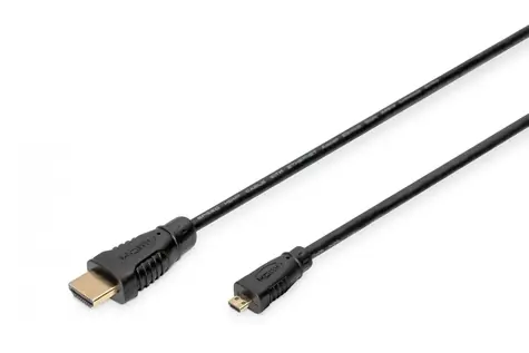 Digitus HDMI Micro-Standard-Anschlusskabel 1 m / Typ DA / 1.4 / High Speed Ethernet / 4K