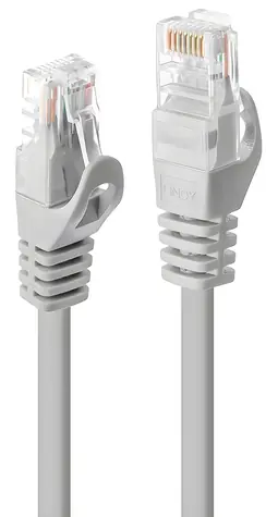 Lindy Patchkabel Basic Cat6 U/UTP grau 0,5 m / Patchkabel / CAT6 / U/UTP / RJ-45