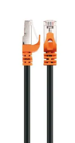Schwaiger Netzwerkkabel schwarz, orange / Cat 7 / S/FTP / 5 m / RJ-45
