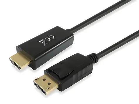 Equip -HDMI-Adapter (schwarz) / 4K/30Hz / 3 m / 10,2 Gbit/s