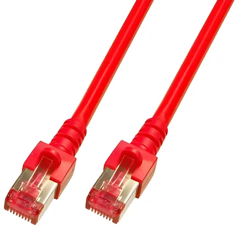 EFB-Patchkabel RJ45 7,5 m rot / Patchkabel / Cat6 S/FTP