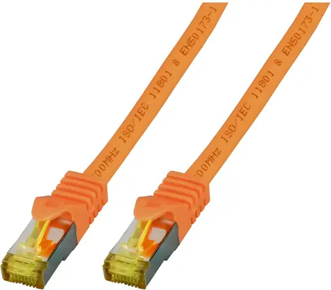 EFB S/FTP CAT6A 5m orange / Patchkabel / RJ45-RJ45 / LSZH