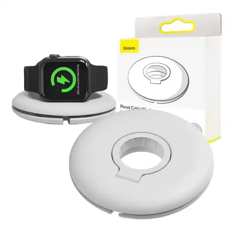 Baseus ACSLH-02 weiß / Apple Watch Organizer und Ladehalterung / PC+TPU