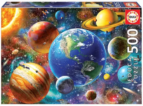 Educa Puzzle Sonnensystem / 500 Teile / 48 x 34 cm