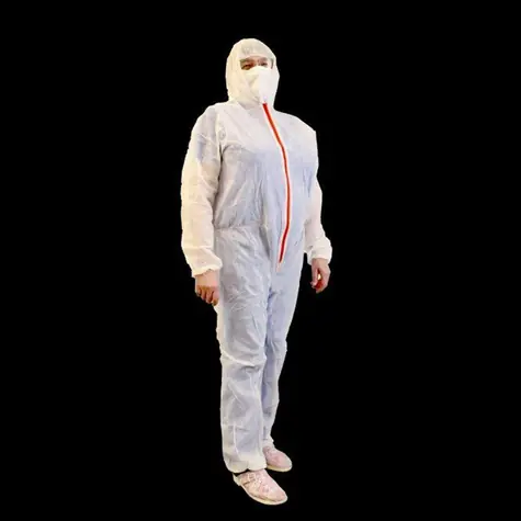 Omega Schutzanzug Virus weiß / Polypropylen 30 g/m / Größe L/XL