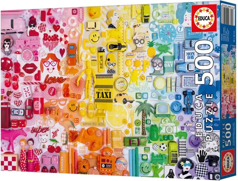 Educa Puzzle Farbcollage / 500 Teile
