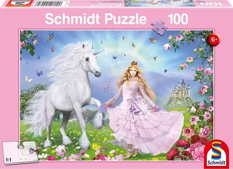 Schmidt Puzzle Prinzessin der Einhörner / 100 Teile