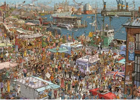 HEYE Puzzle Frischer Fisch / 2000 Teile