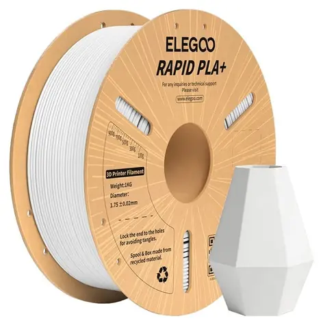 ELEGOO Rapid PLA+ weiß / Filament für 3D-Drucker / PLA / 1,75 mm / 1 kg / bis zu 600 mm/s