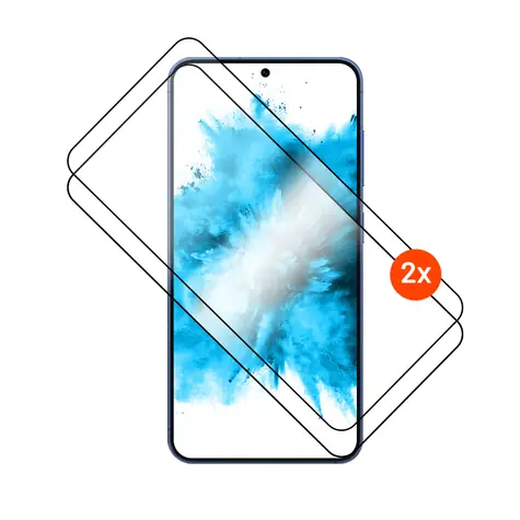 FIXED Schutzhülle für Samsung Galaxy S26+, schwarz / Gehärtetes Glas / 2,5D / mit Applikator / 2 Stück