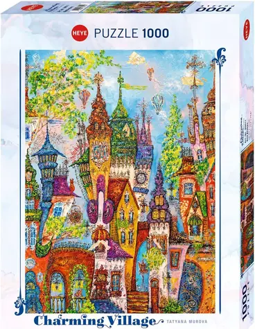 HEYE Puzzle Charmantes Dorf: Rote Bögen / 1000 Teile / ab 14 Jahren