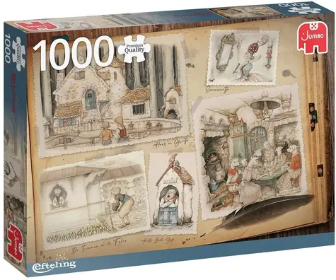 Jumbo-Puzzle Efteling Märchenbuch / 1000 Teile / ab 12 Jahren