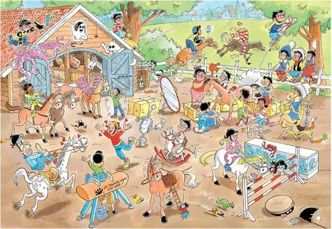 JUMBO-Puzzle JvH Reitschule / 360 Teile / ab 7 Jahren