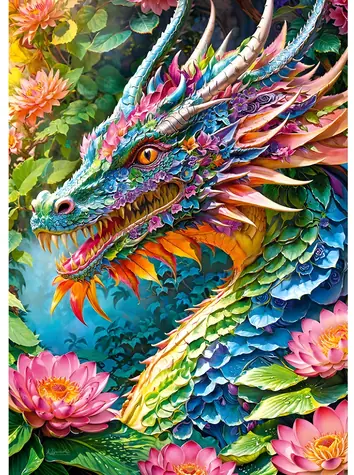 Cherry PAZZI Puzzle „Drache des Glücks“ / 1000 Teile