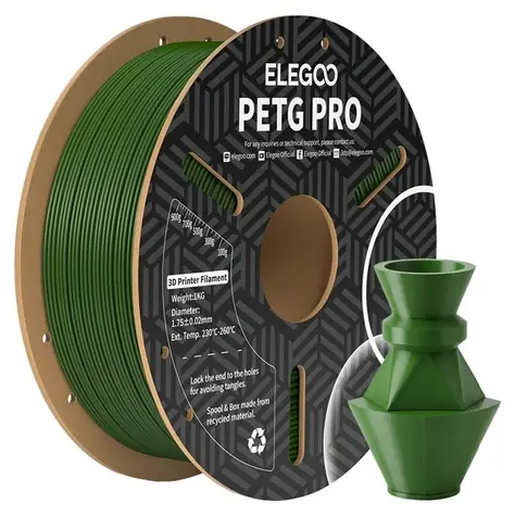 Elegoo PETG Pro olivgrün / Filament für 3D-Drucker / PETG / 1,75 mm / 1 kg