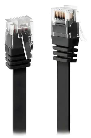 Xtendlan Cat6 UTP Flachkabel, 5 m, schwarz / Patchkabel