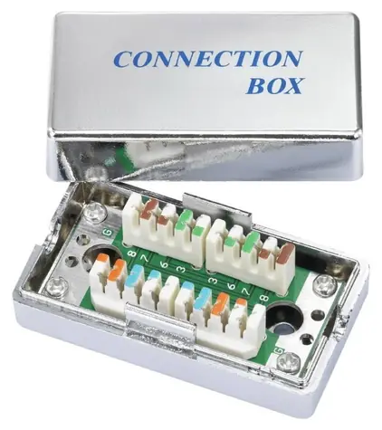 Xtendlan CAT5E Silber / Anschlussdose / STP / RJ45 / Push-in