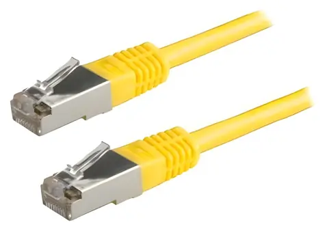 Xtendlan Patchkabel Cat5e FTP 1m gelb / Netzwerkkabel / geschirmt / RJ45