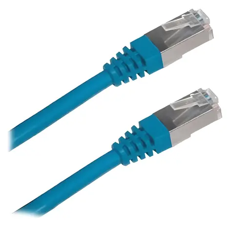 Xtendlan Patchkabel Cat5e FTP 1m blau / Netzwerkkabel / geschirmt / RJ45