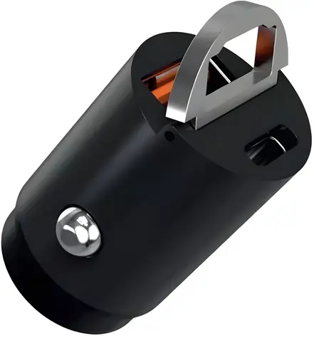 Schnellladefunktion QC-410 / Kfz-Ladegerät / 1x USB-A / 1x USB-C
