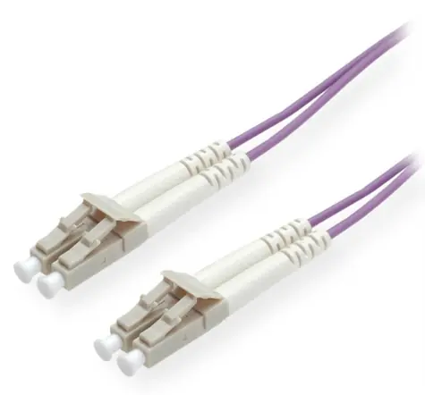 Xtendlan FO Patchkabel LC-LC 2 m / Optisches Patchkabel / Multimode 50/125 OM4 / Duplex / LS0H