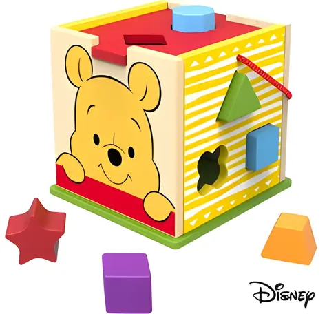 Disney BABY Winnie Puuh Würfel / Holz / Einsteckbare Formen